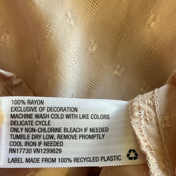 NWT Knox Rose Peasant Tiered Blouse Size XL Blush Pink 3/4 Sleeves Boho READ - Picture 5 of 14